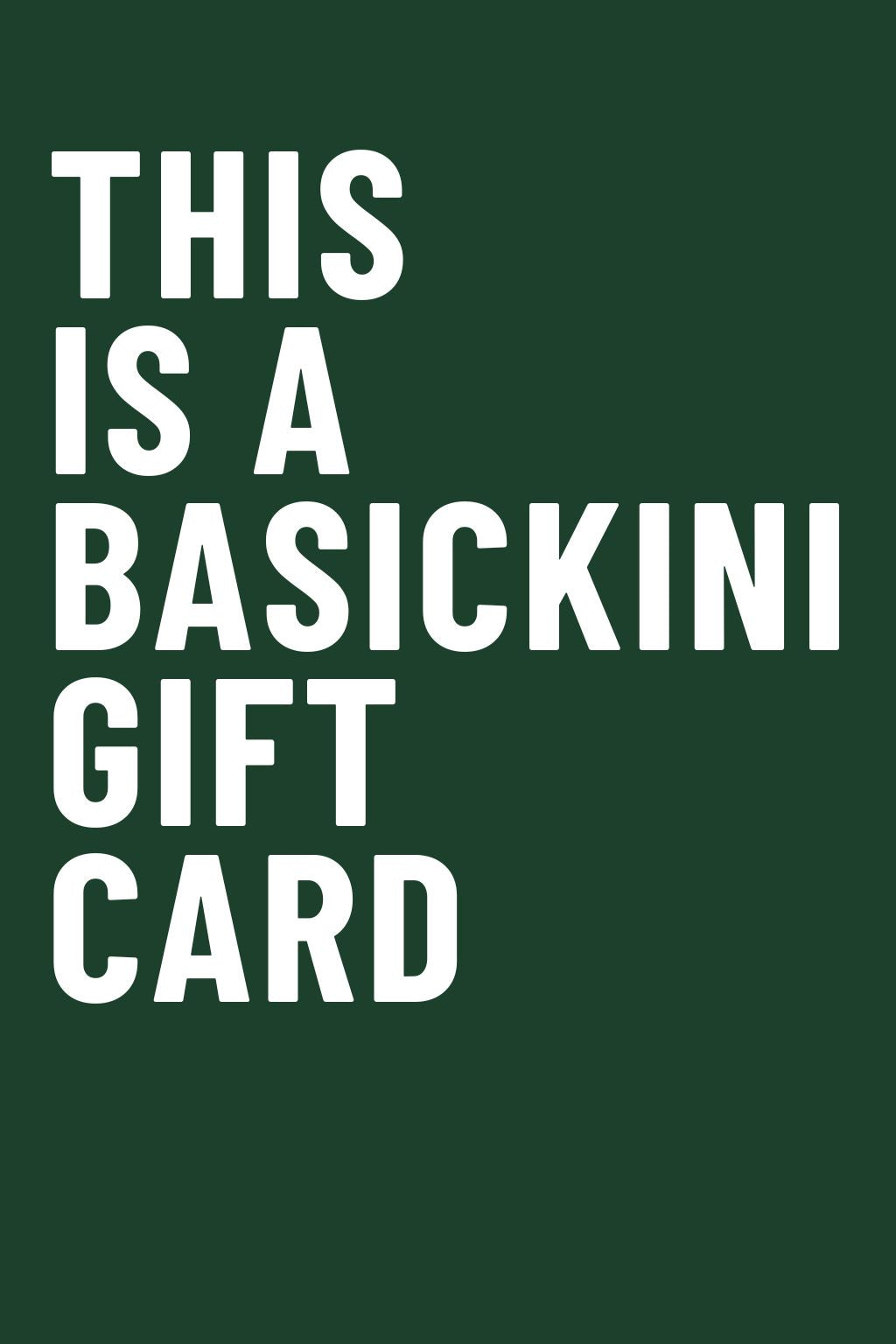 Cartão Presente Basickini